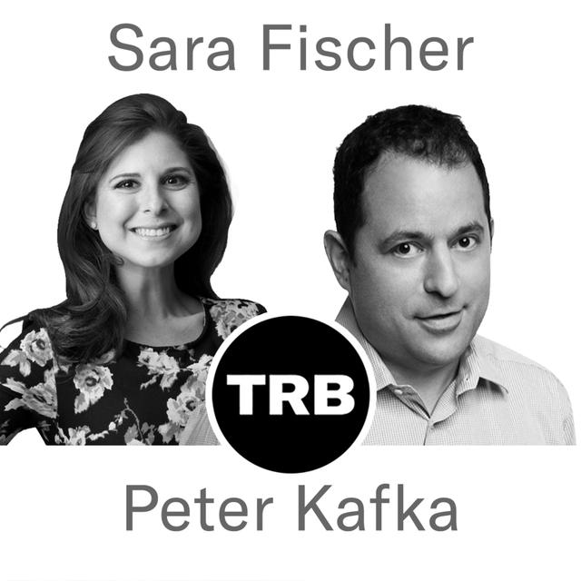 Axios' Sara Fischer and Vox's Peter Kafka on where the. media business goes next - podcast episode cover