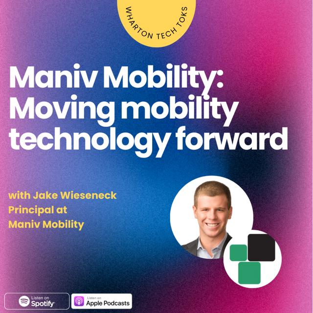 Maniv Mobility: Moving mobility technology forward - podcast episode cover