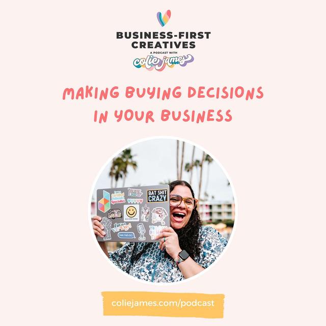 Making Buying Decisions in Your Business - podcast episode cover