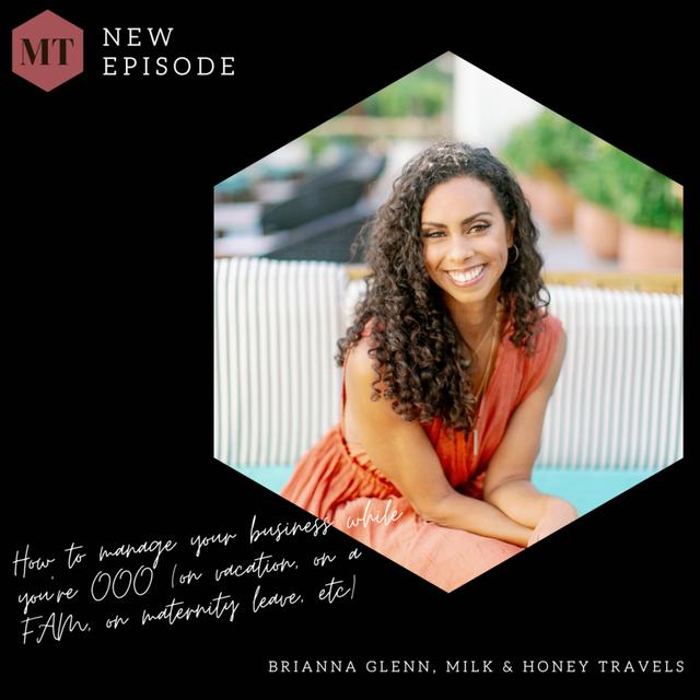 How to manage your business while you’re OOO (on vacation, on a FAM, on maternity leave, etc) - podcast episode cover