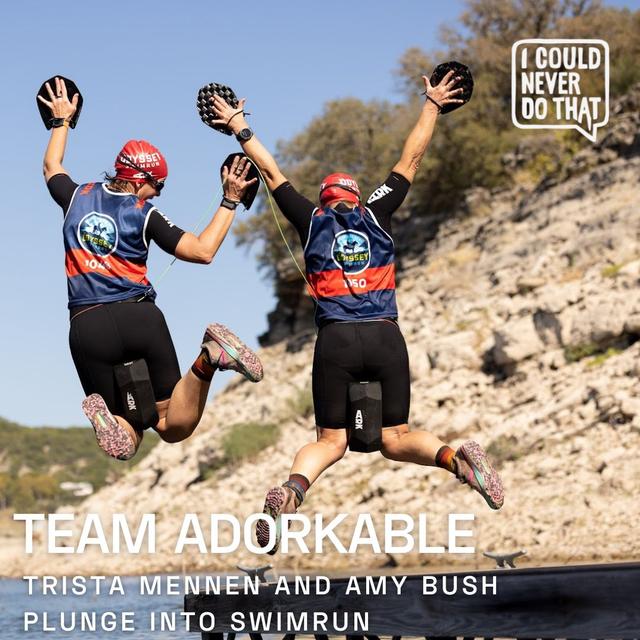 88 Team Adorkable - Trista Mennen and Amy Bush Take the Plunge into the Ötillö Swimrun World Championships - podcast episode cover
