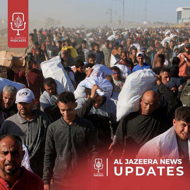 US B-2 bombers, Israel kills Palestinians while waiting for food - podcast episode cover