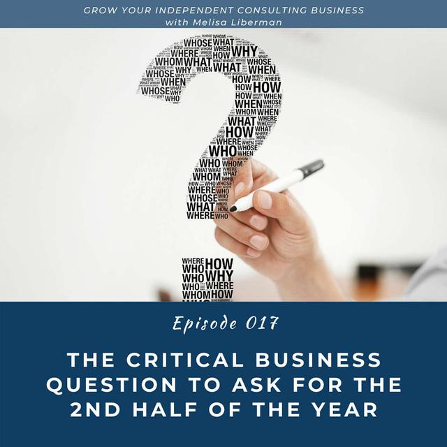 EP. 017 The Critical Business Question to Ask for the 2nd Half of the Year - podcast episode cover
