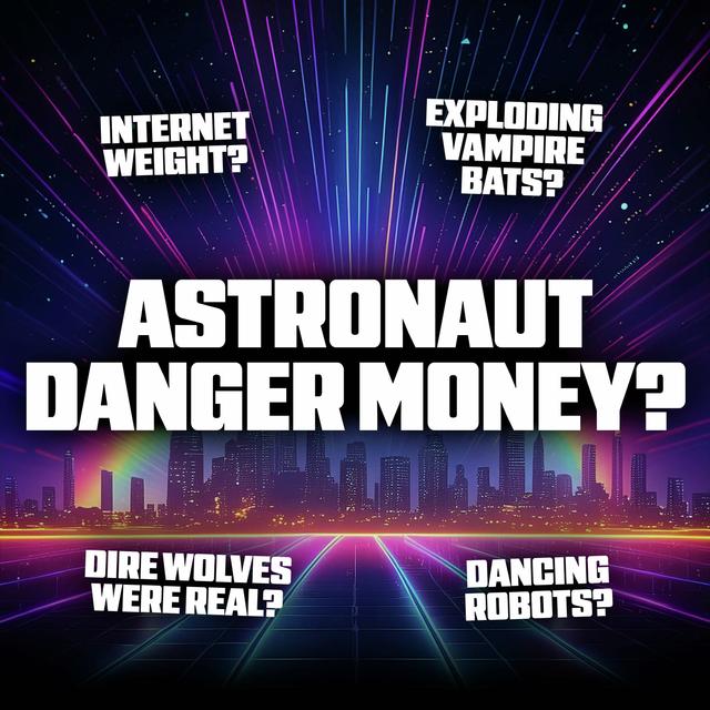 Exploding vampire bats, dire wolves were real and astronaut paychecks - podcast episode cover