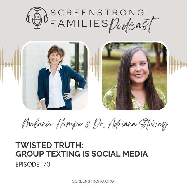 Twisted Truth: Group Texting Is Social Media with Dr. Adriana Stacey (#170) - podcast episode cover