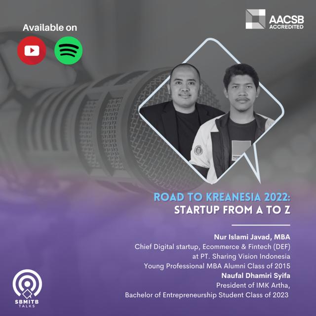 #SBMITB TALKS EP 75: ROAD TO KREANESIA 2022: STARTUP FROM A TO Z - podcast episode cover