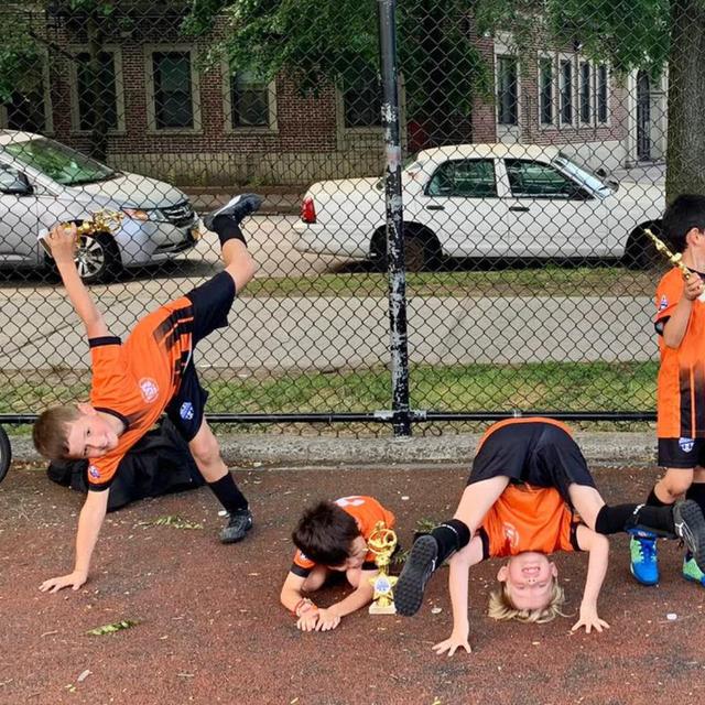 On the sidelines of a kids’ soccer game, Brooklyn, New York, USA on 17th May 2025 – by Sarah Kramer - podcast episode cover