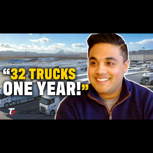 #253 - Scale! 32 Trucks One Year; Multi-Million “Secret Niche” Reefer Operation! - Sanjay Singh - podcast episode cover