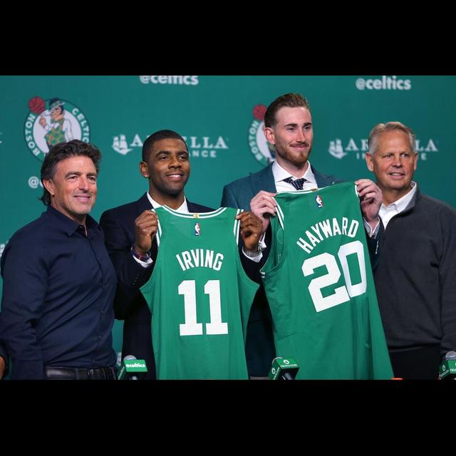 492: Kyrie Irving and Gordon Hayward Press Conference, Isaiah Thomas decision to not have surgery, New Celtics Rotations + Marcus Smart is still due breakout season - podcast episode cover