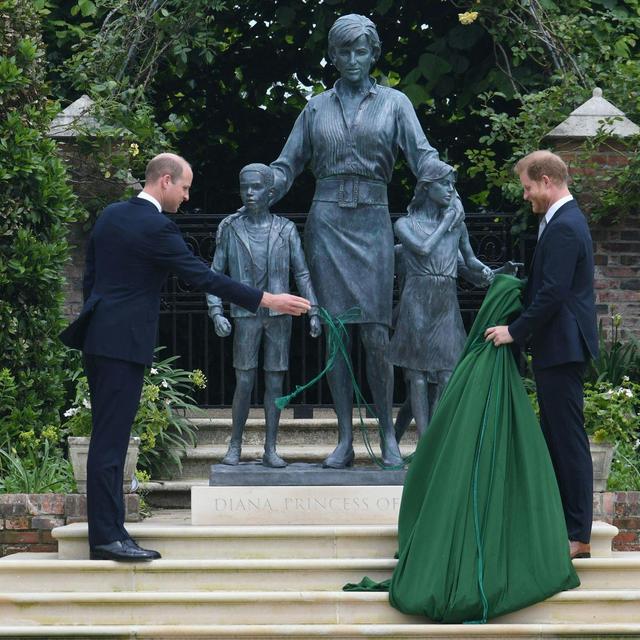 William and Harry reunited to unveil Diana statue - podcast episode cover