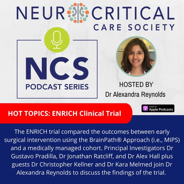 HOT TOPICS: Early MiNimally-invasive Removal of IntraCerebral Hemorrhage (ENRICH) - podcast episode cover