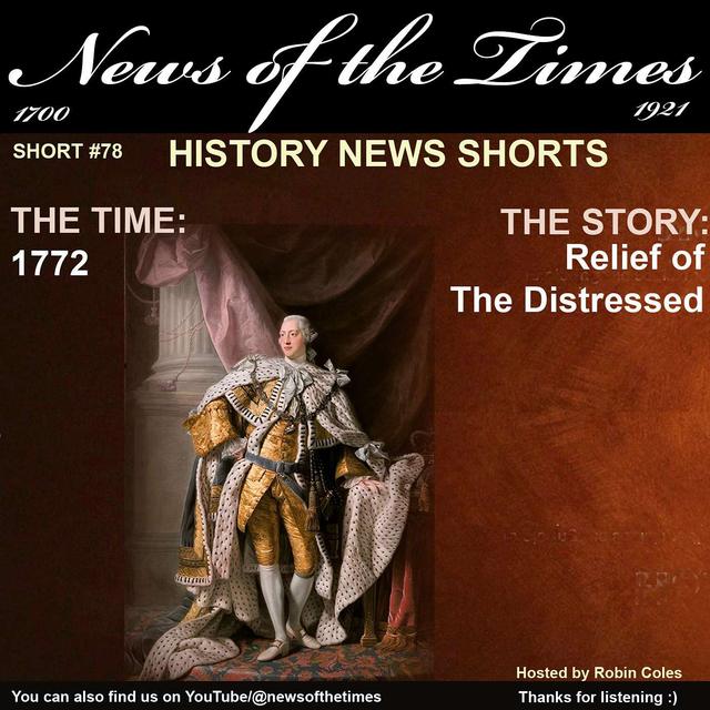 1772:  The Story of: King's Request Relief of the Distressed | Short #78 - podcast episode cover
