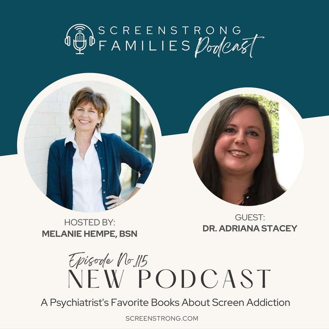 A Psychiatrist's Favorite Books About Screen Addiction with Dr. Adriana Stacey (#115) - podcast episode cover