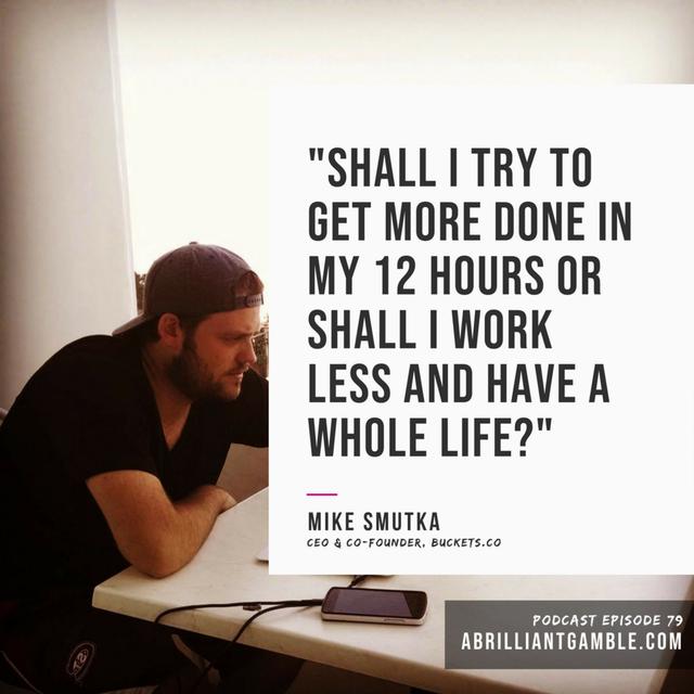81 Getting Organised in a Chaotic World with Mike Smutka, CEO of Buckets.co - podcast episode cover