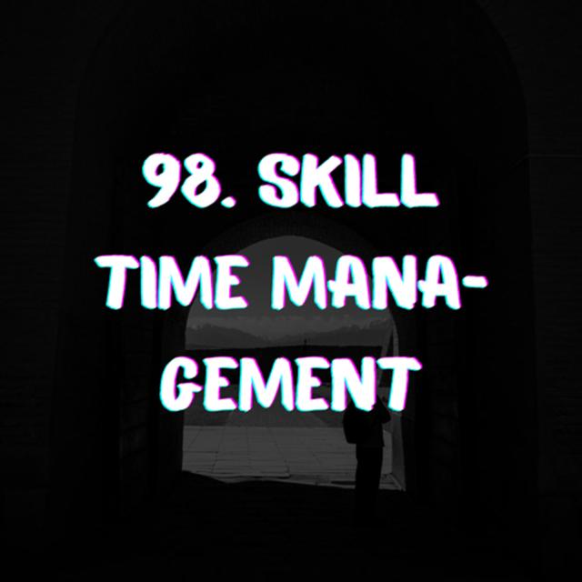 98 HARI MENUJU 30 - TIME MANAGEMENT - podcast episode cover