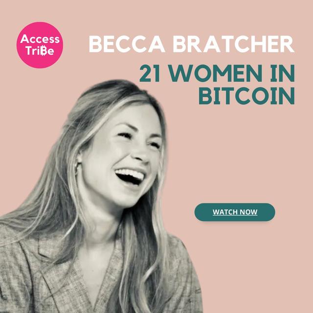 AT28 - Becca Bratcher, 21 Women in Bitcoin - podcast episode cover