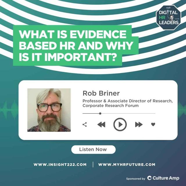 What is Evidence Based HR and Why is it Important? (An Interview With Rob Briner) - podcast episode cover