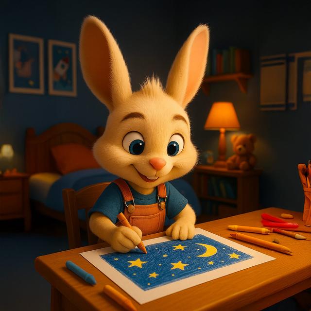 Petit Lapin fait un concours de dessin - podcast episode cover
