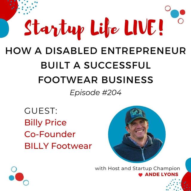 EP 204 How a Disabled Entrepreneur Built a Successful Footwear Business - podcast episode cover