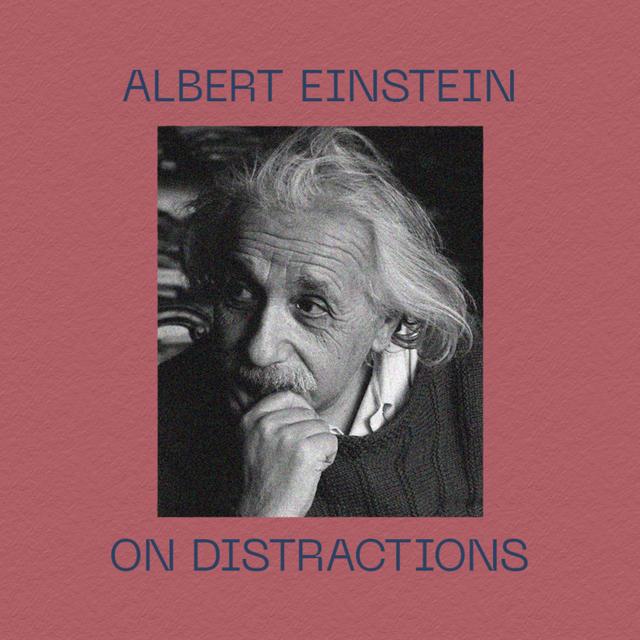 Albert Einstein on Distractions - podcast episode cover