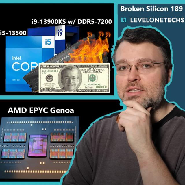 189. Intel vs AMD Price War, Sapphire Rapids vs EPYC Genoa, i9-13900KS | Level1Techs - podcast episode cover