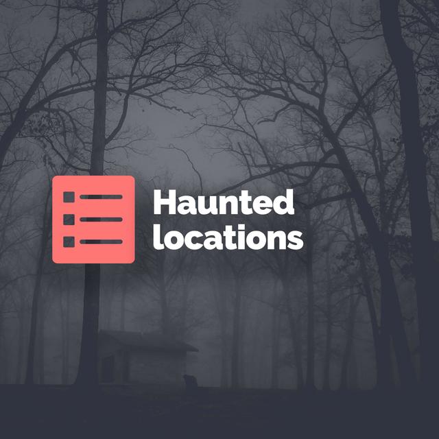 Top 5 haunted locations - podcast episode cover