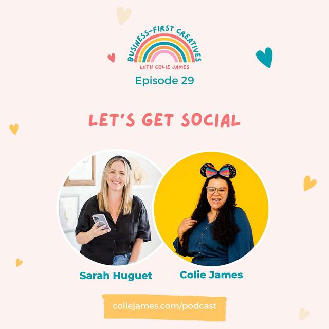 Let's Get Social with Sarah Huguet - podcast episode cover