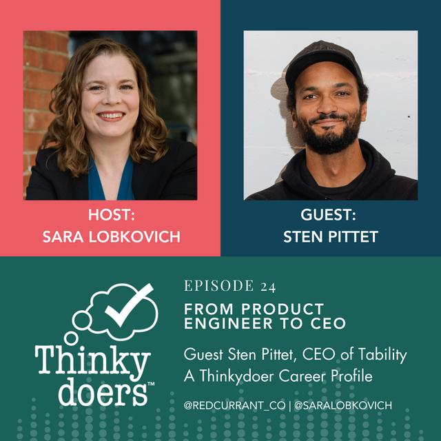 Product Engineer to CEO: Sten Pittet, A Thinkydoers Career Profile - podcast episode cover