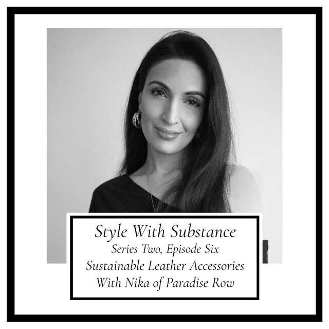 Sustainable Leather Accessories With Nika Diamond-Krendel of Paradise Row - podcast episode cover