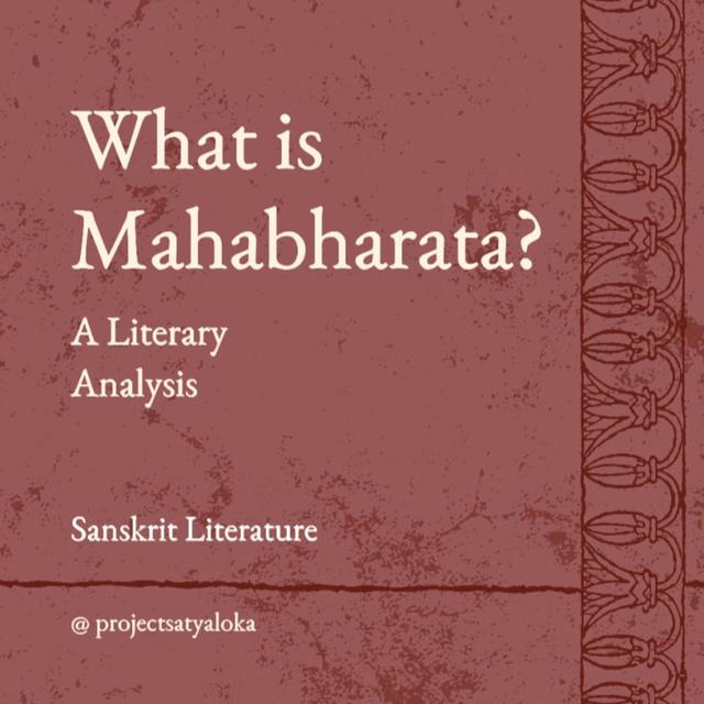 What Is Mahabharat? : A Literary Analysis - podcast episode cover