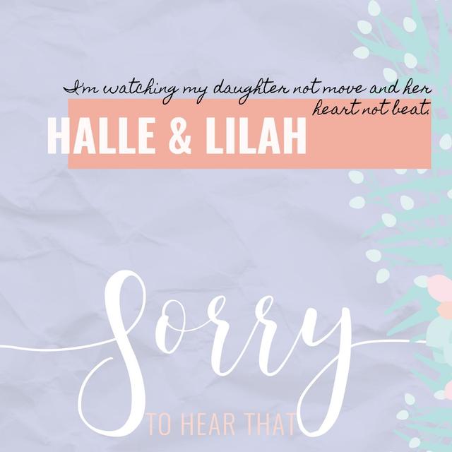 RE-RELEASE Halle & Lilah - I'm watching my daughter not move and her heart not beat. - podcast episode cover