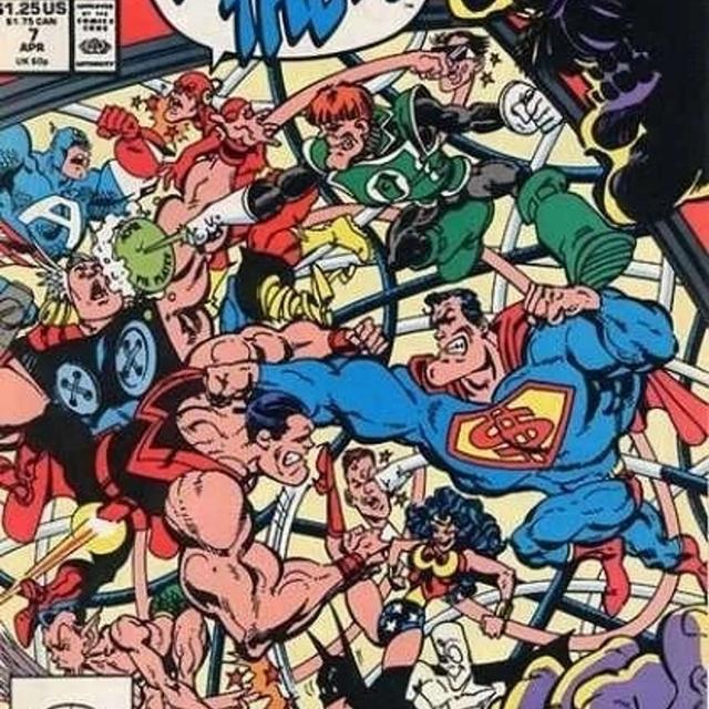 What if the Avengers fought the Justice League in a parody spoof before it happened for real? Plus a HISTORY of Marvel/DC Crossovers - podcast episode cover