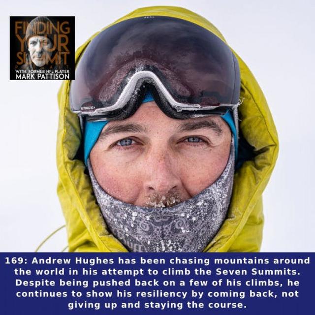 Andrew Hughes has been chasing mountains around the world in his attempt to climb the Seven Summits. Despite being pushed back on a few of h - podcast episode cover