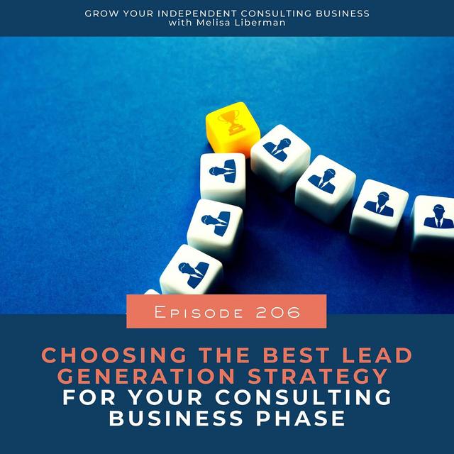 206. Choosing the Best Lead Generation Strategy For Your Consulting Business Phase - podcast episode cover