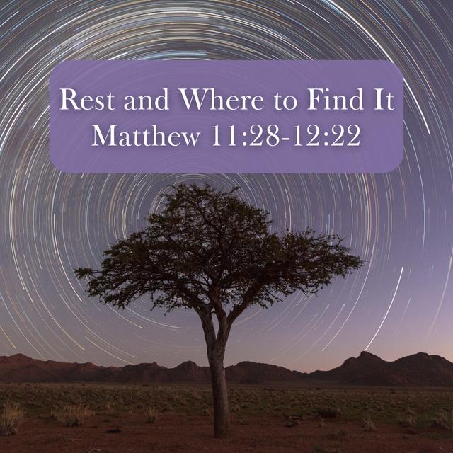 Matthew 11:28-12:22 // Rest and Where to Find It - podcast episode cover