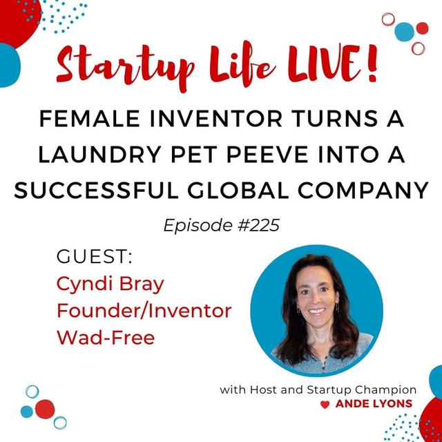 EP 225 How She Turned a Common Laundry Pet Peeve into a Successful Global Company - podcast episode cover