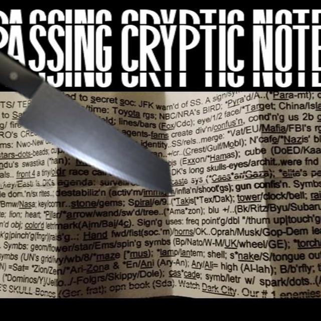 Show sample for 1/11/24: PASSING CRYPTIC NOTES W/ RICK FRYE - podcast episode cover
