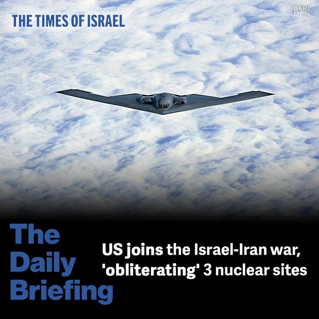 Day 625 - US joins the Israel-Iran war, 'obliterating' 3 nuclear sites - podcast episode cover