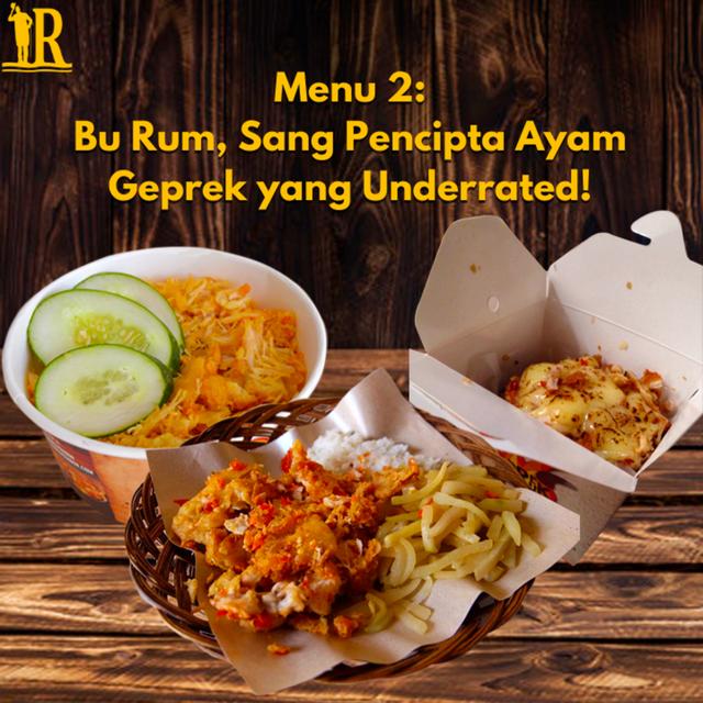 Menu 2 - Bu Rum, Sang Pencipta Ayam Geprek yang Underrated! - podcast episode cover