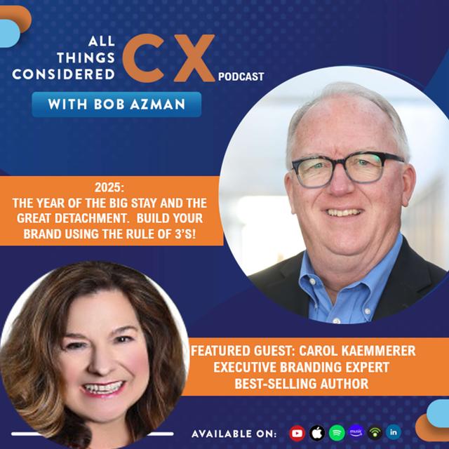 2025: The Year of The BIG STAY and The GREAT DETACHMENT. Build Your BRAND Using The Rules of 3's! (Ft. Carol Kaemmerer) - podcast episode cover