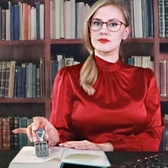 Library ASMR / Typing / Page Flipping / Stamping / Plastic Crinkles / Hand Movements - podcast episode cover