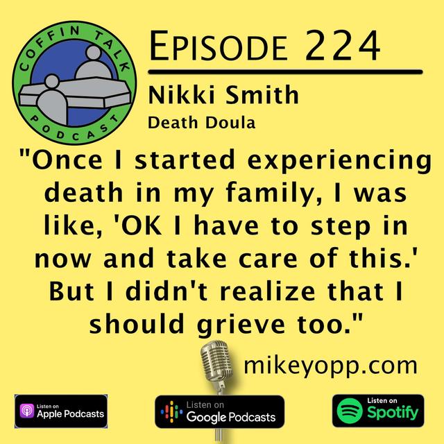 #224 - Death Doula - Nikki Smith - podcast episode cover