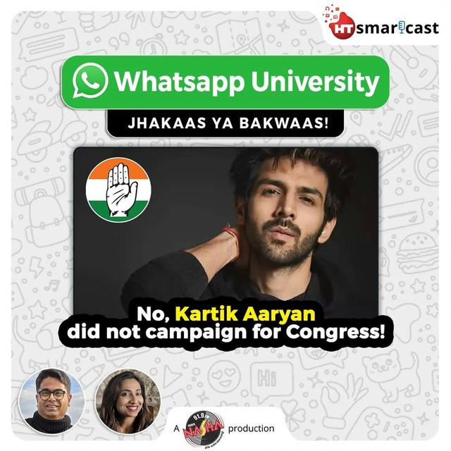 No, Kartik Aaryan did not campaign for Congress! - podcast episode cover