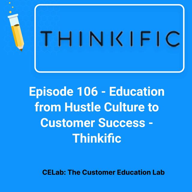 Episode 106 - Aaron Morin @ Thinkific - Education from Hustle Culture to Customer Success - podcast episode cover
