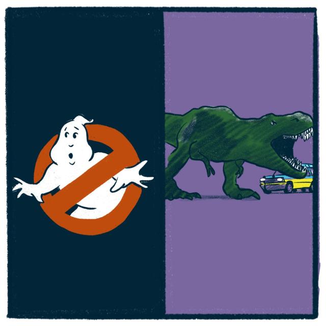 Ghostbusters vs. Jurassic Park: a cinematic debate - podcast episode cover