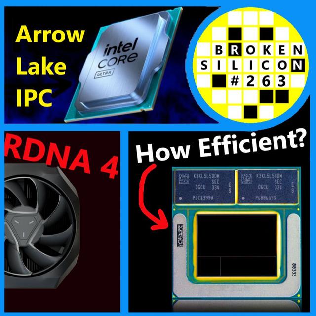 263. Intel Arrow Lake IPC, Lunar Lake, AMD RDNA 4, Zen 5 Strix, X Elite | High Yield - podcast episode cover