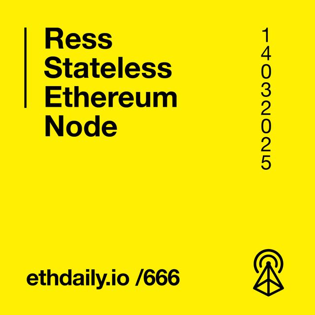 Ress Stateless Ethereum Node - podcast episode cover