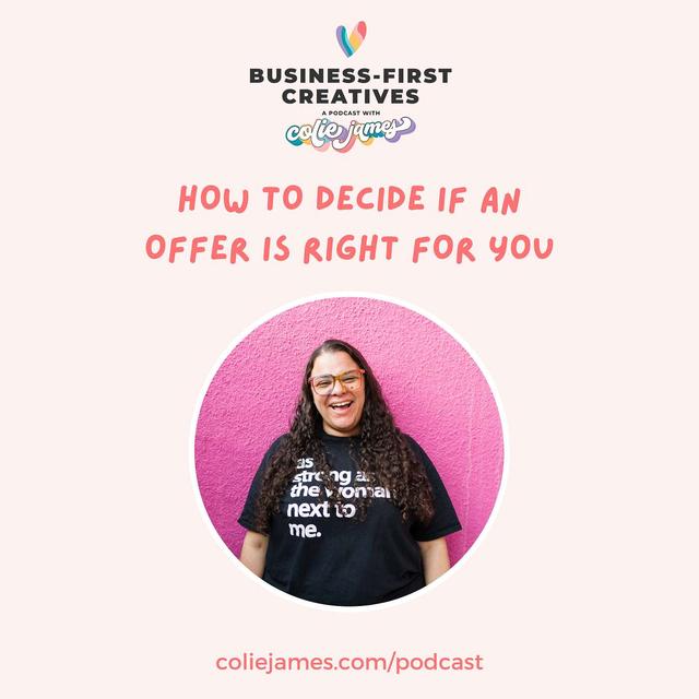 How To Decide if an Offer is Right for you - podcast episode cover