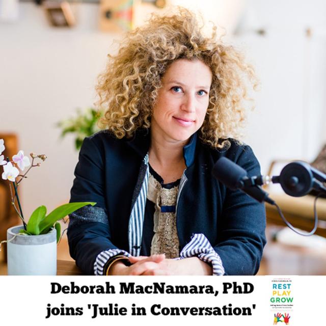 Rest Play Grow Making sense of Preschoolers (Or Anyone Who Acts Like One) Deborah MacNamara joins #Motherhood #Let'sCreateAVillage - podcast episode cover