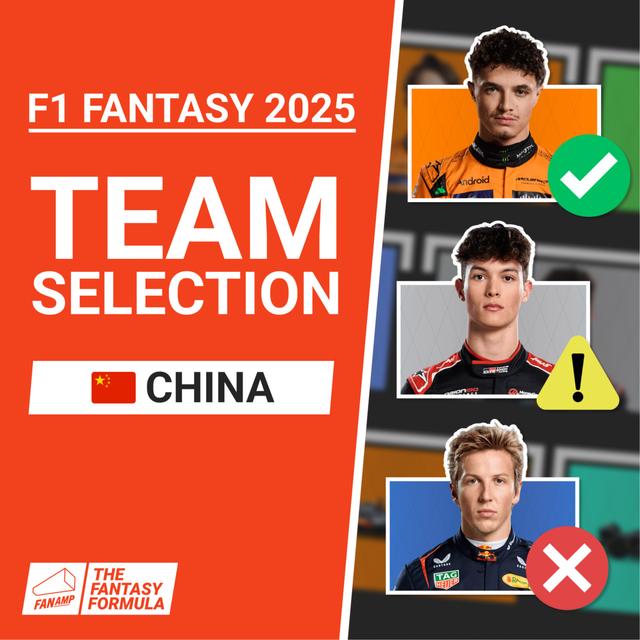 F1 Fantasy: Best Lineups for the Chinese GP 2025 | The Fantasy Formula - podcast episode cover